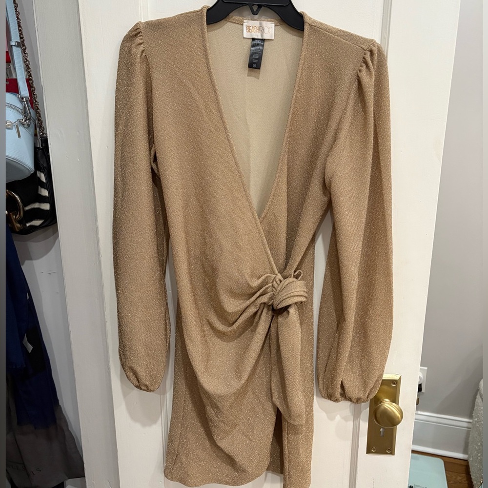 Sexy Gold Beach Cover Up